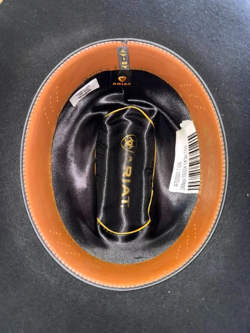 Ariat 3X Black Wool Cowboy Hat - Spur 7 5/8